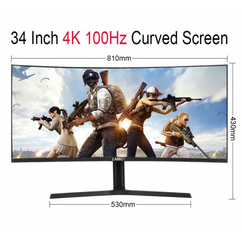 34 inch 4K 144Hz curved screen with ribbonfish screen